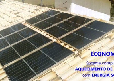 Comercial Dourados: Sistema Completo de Aquecimento de Água com Energia Solar.